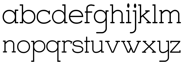 Charrington Strewn Font LOWERCASE