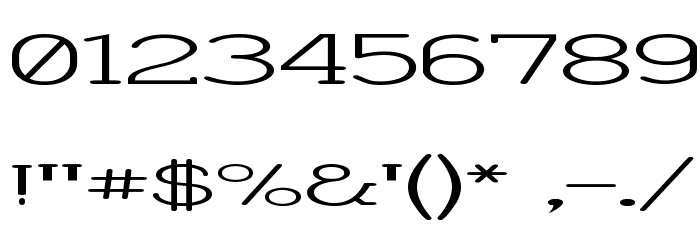Charrington Superwide Font OTHER CHARS