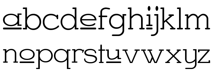 Charrington Upper Font LOWERCASE