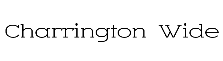 Charrington Wide Font