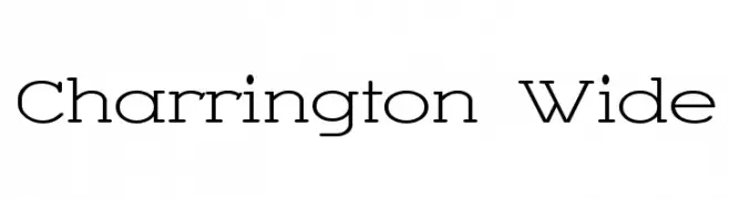 Charrington Wide  नि: शुल्क फ़ॉन्ट्स डाउनलोड