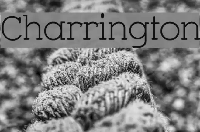 Charrington Font examples