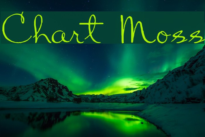 Chart Moss Font examples