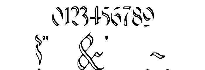 Charterwell No3 Font OTHER CHARS