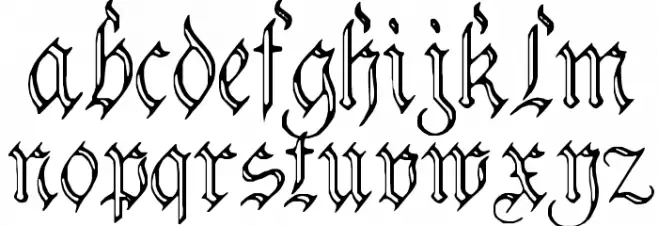 Charterwell No3 Font Litere mici