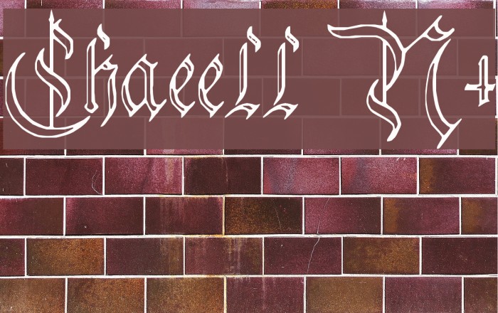 Charterwell No4 Font examples