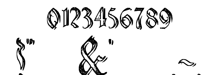 Charterwell No5 Font OTHER CHARS