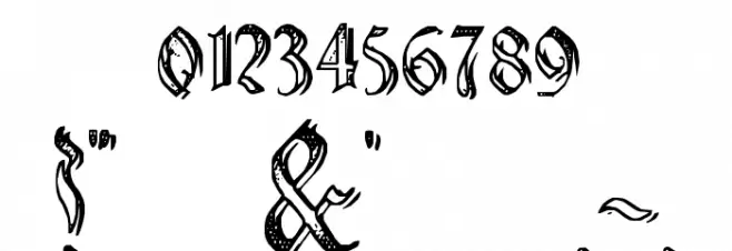 Charterwell No5 Шрифта ДРУГИЕ символов