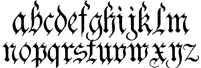 Charterwell Font Litere mici