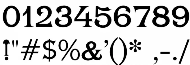 Chartrand Font OTHER CHARS