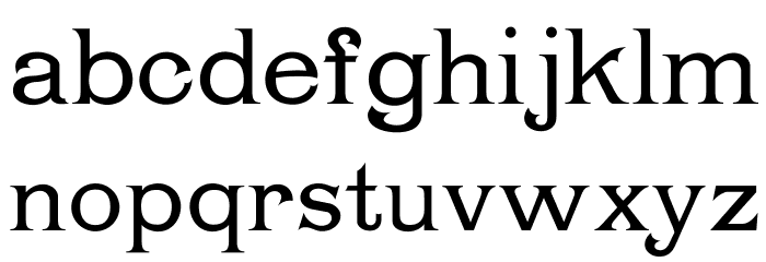 Chartrand Font LOWERCASE