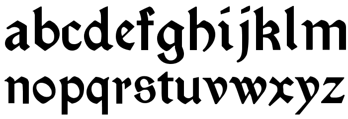 Chartz Font LOWERCASE