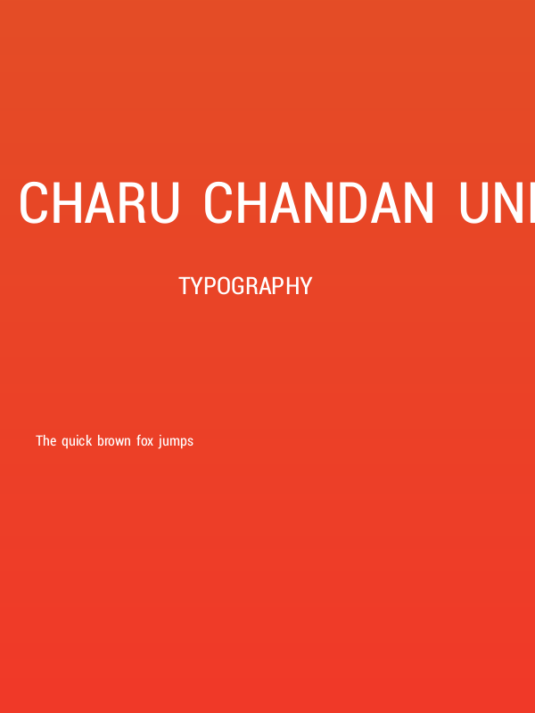 Charu Chandan Unicode Poster