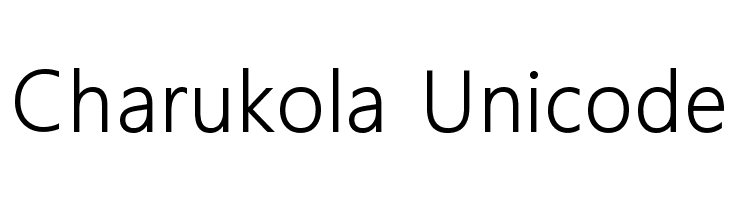 Charukola Unicode Font