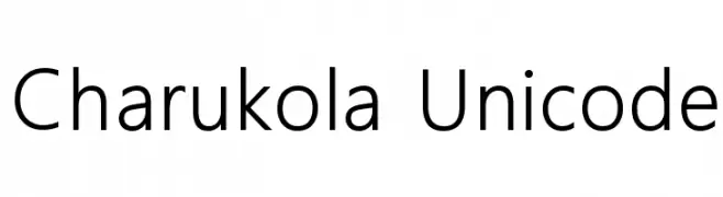 Charukola Unicode  免费字体下载