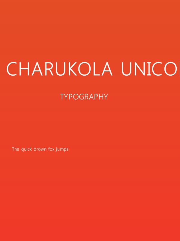 Charukola Unicode Poster
