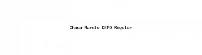 Chasa Marelo DEMO Regular Font