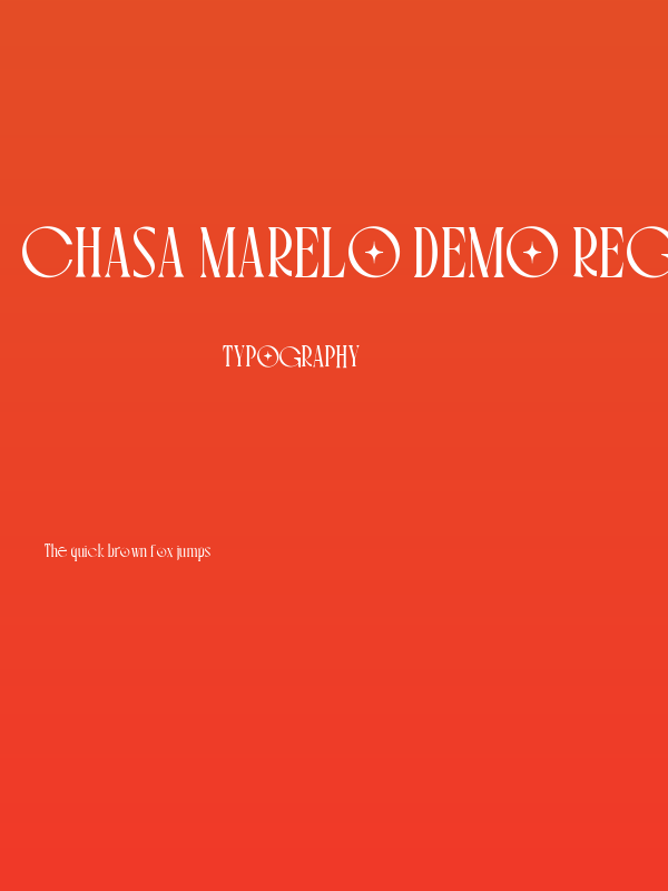 Chasa Marelo DEMO Regular Poster