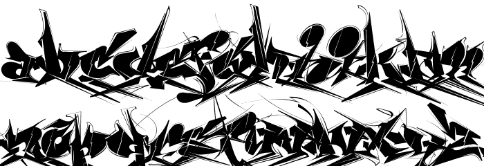 Chase Zen Jackulator Font LOWERCASE
