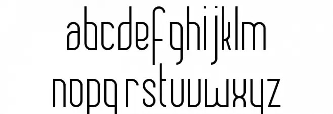Chase Schriftart Kleinbuchstaben