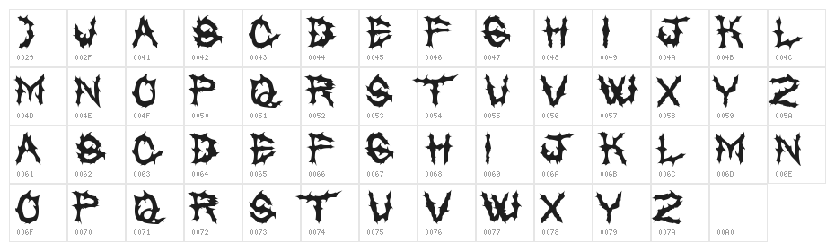 Chased Through The Woods Character Map