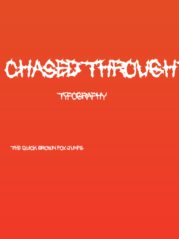 Chased Through The Woods Poster