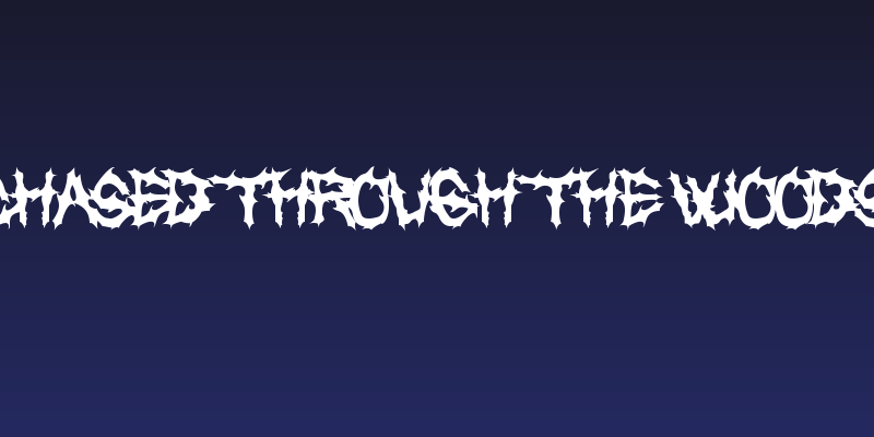 Chased Through The Woods Social Header