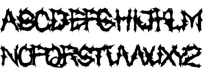 Chased Through The Woods Font LOWERCASE