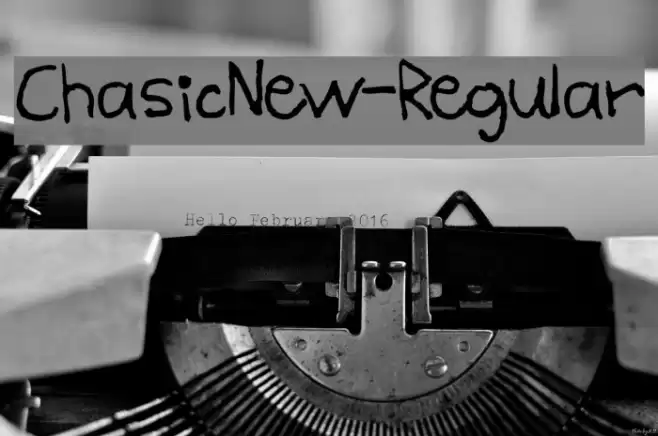 ChasicNew-Regular Font examples