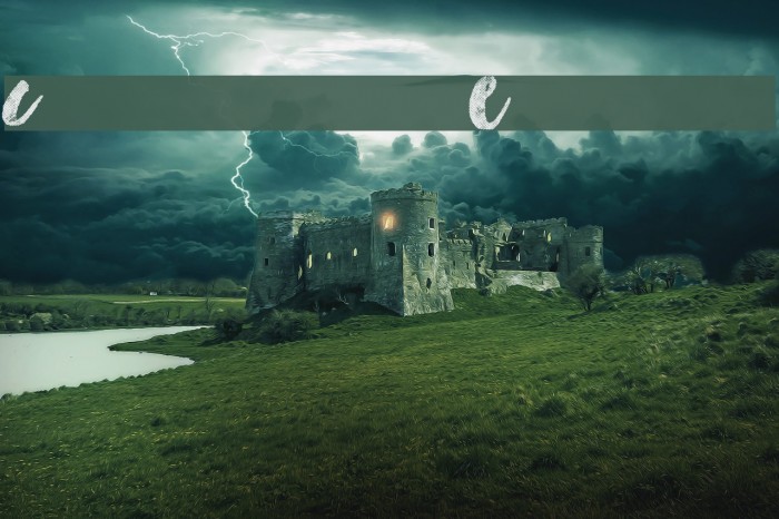Chasing Embers Font examples