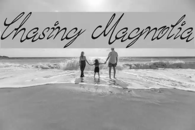 Chasing Magnolia Schriftart examples