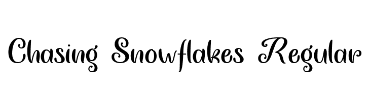 Chasing Snowflakes Regular  Frei Schriftart Herunterladen