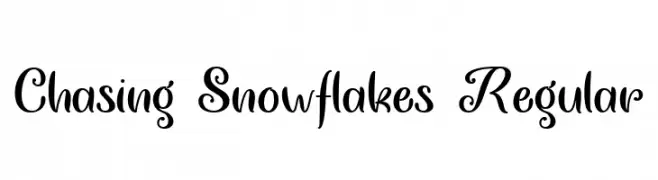 Chasing Snowflakes Regular  Frei Schriftart Herunterladen