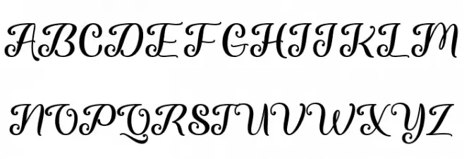 Chasing Snowflakes Regular 字体 大写