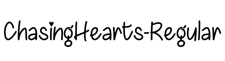 ChasingHearts-Regular  नि: शुल्क फ़ॉन्ट्स डाउनलोड