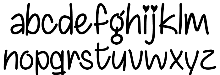 ChasingHearts-Regular Font LOWERCASE