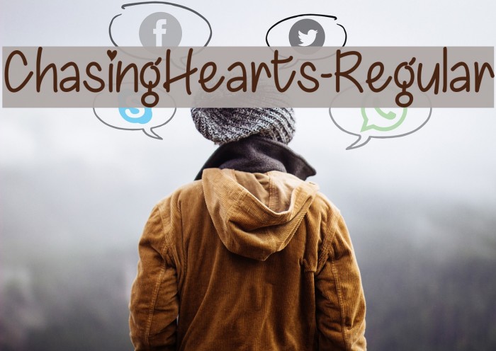 ChasingHearts-Regular Font examples
