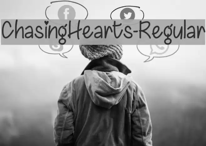 ChasingHearts-Regular Font examples