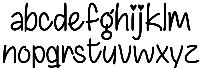 ChasingHearts-Regular Font LOWERCASE