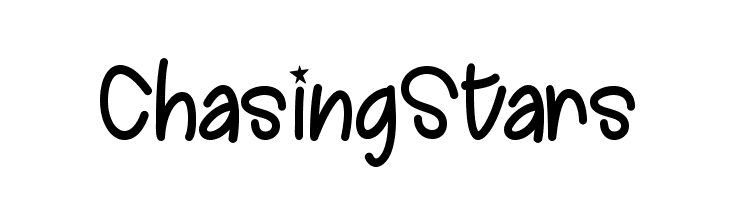 ChasingStars  नि: शुल्क फ़ॉन्ट्स डाउनलोड