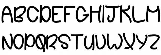ChasingStars フォント 大文字