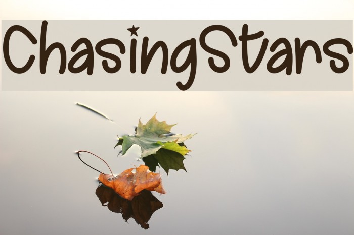 ChasingStars Font examples
