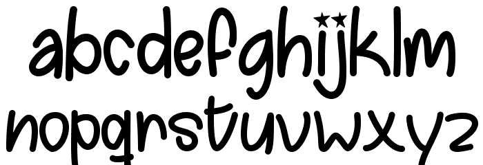 ChasingStars Font LOWERCASE