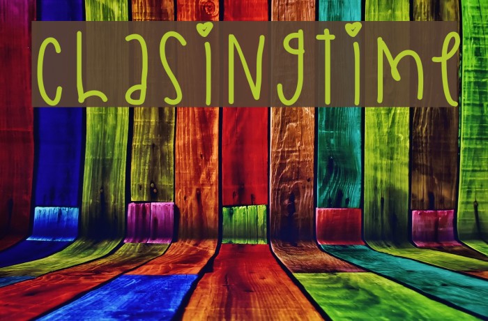 ChasingTime Font examples