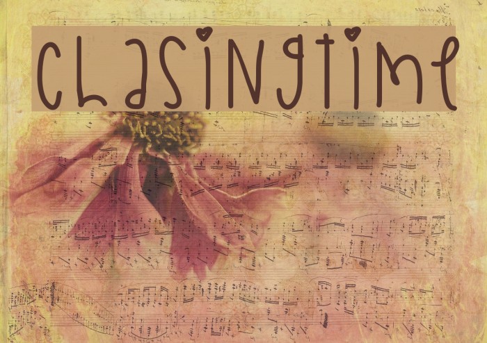 ChasingTime Font examples