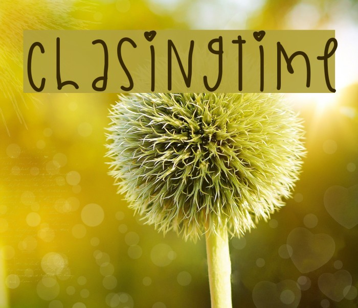 ChasingTime Font examples