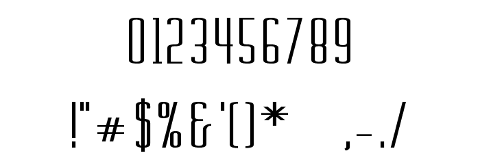 Chasline-Bold フォント その他の文字