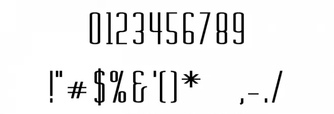 Chasline-Bold Font OTHER CHARS