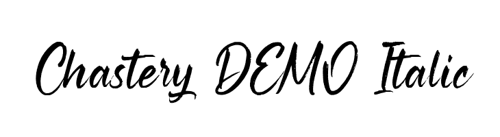 Chastery DEMO Italic  नि: शुल्क फ़ॉन्ट्स डाउनलोड