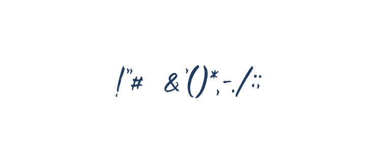 Chastery DEMO Italic Other Characters